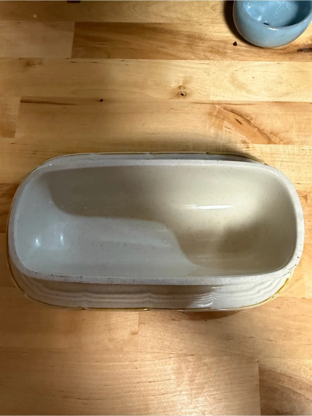 Crown Manor Handpainted Stoneware Butter Dish Japan